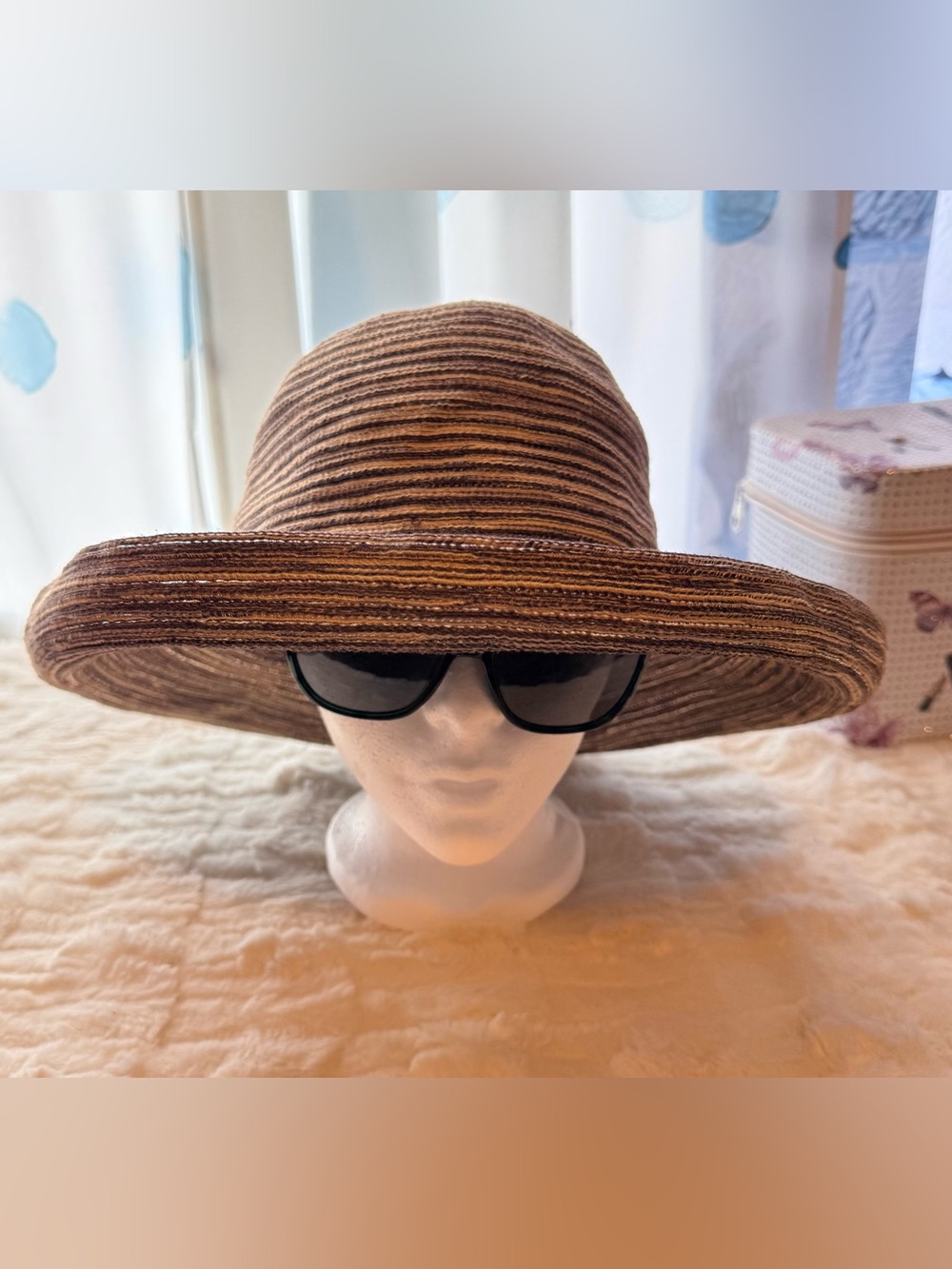 Wallaroo Sydney Wide Brim Sun Hat Brown Packable Travel Hat UPF